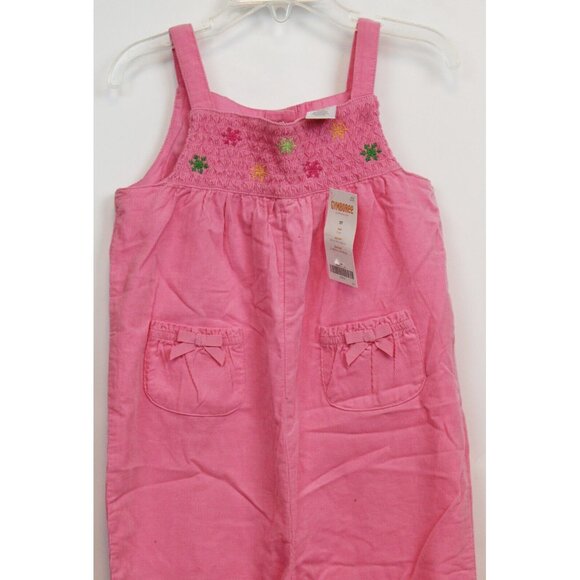 NWT 2011 Gymboree Cheery All the Way Pink Corduroy Overalls sz 3T Puppy Westies - Picture 2 of 8